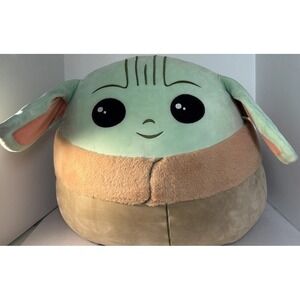 Star Wars Grogu Baby Yoda Squishmallow Plush Jumbo Mandalorian Lucasfilm 20in